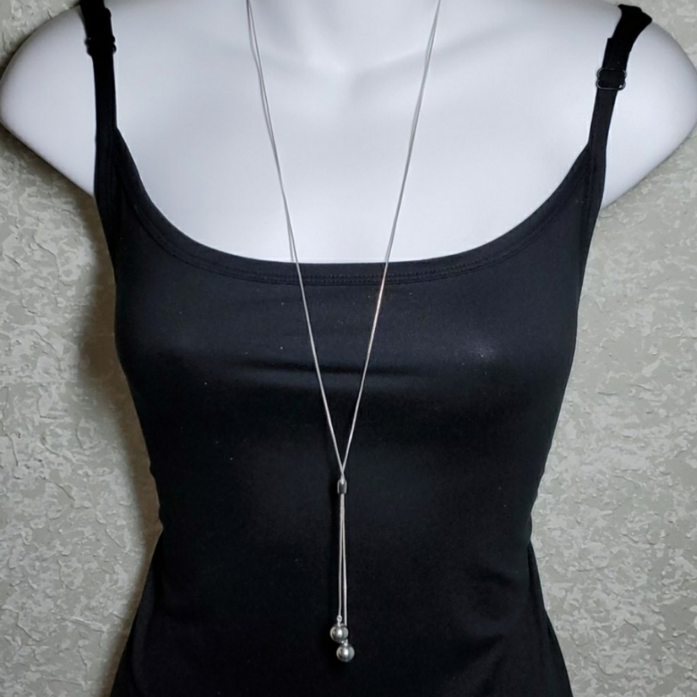 Argento Vivo Sterling Silver Y-Drop Necklace